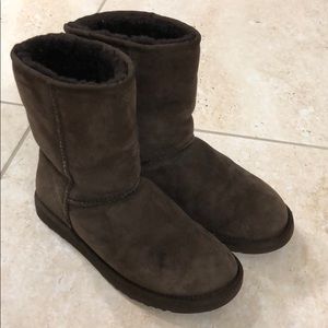 Short Chocolate Brown UGG Boots
